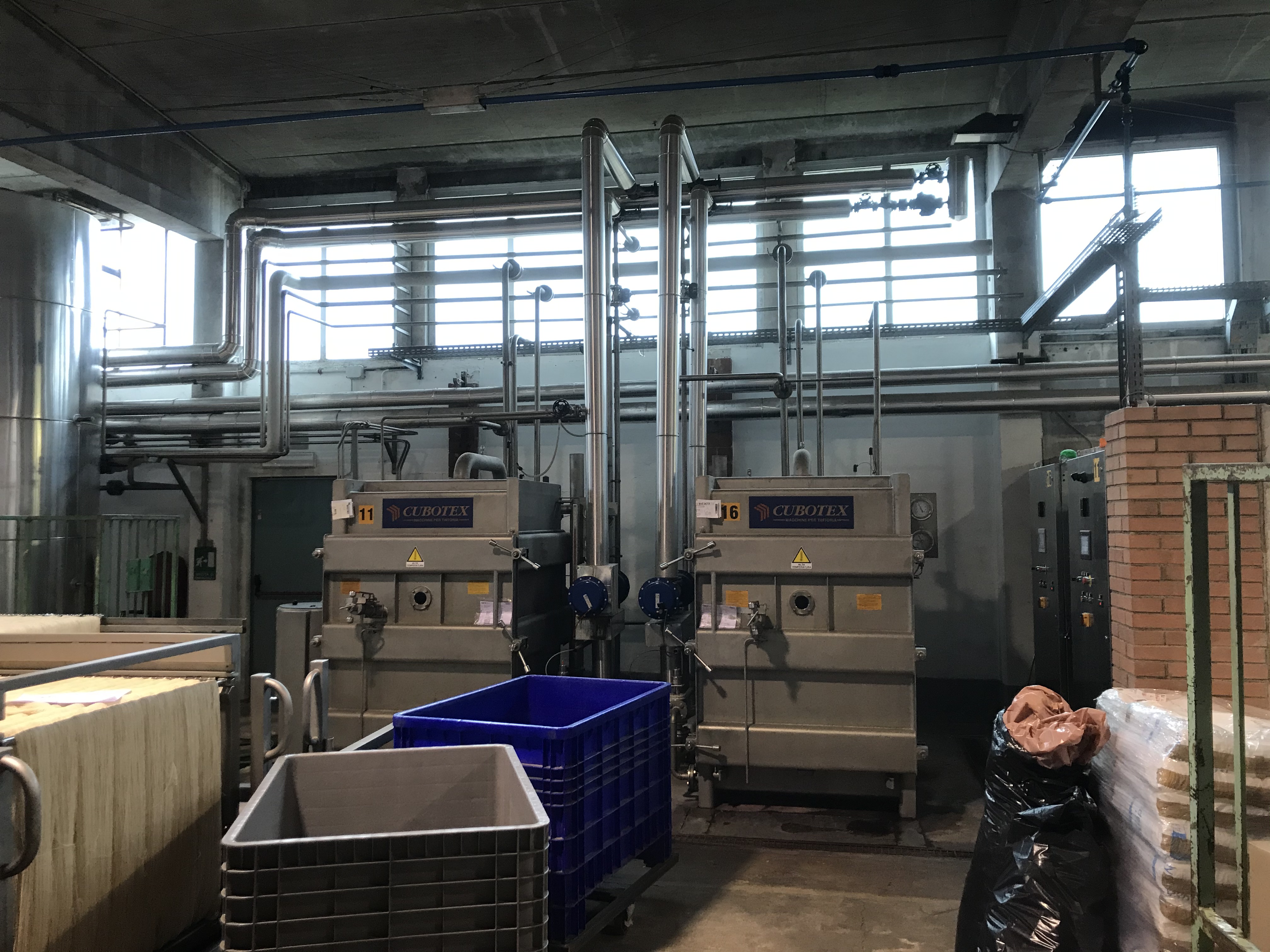 Installazione nuova macchina produttiva presso tintoria tessile